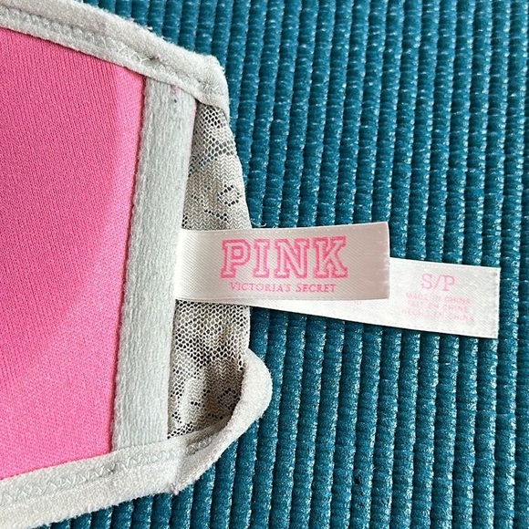 Victoria’s Secret Pink Gray Floral Lace Bandeau Small Bralette - Picture 10 of 12